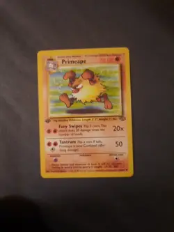 Primeape Jungle Stage 1 Pokemon Card 43/64 1st Edition WOTC - Image 3
