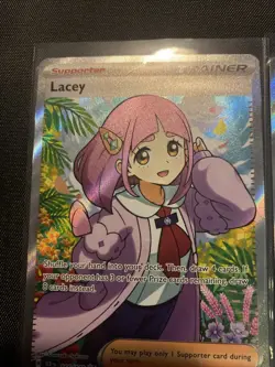Pokemon Stellar Crown, Trainer Lacey & Crispin, Holo Rare, NM/M, No Scratches! - Image 4