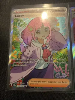 Pokemon Stellar Crown, Trainer Lacey & Crispin, Holo Rare, NM/M, No Scratches! - Image 5