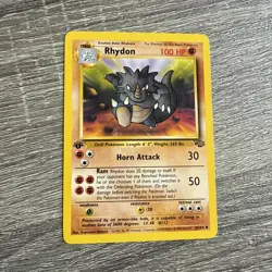 Pokemon TCG - Rhydon - Jungle 1st Edition Uncommon 45/64- Bear Mint- Vintage - Image 2