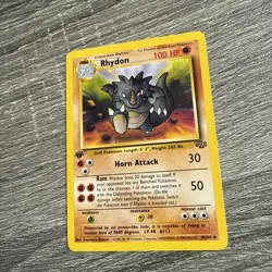 Pokemon TCG - Rhydon - Jungle 1st Edition Uncommon 45/64- Bear Mint- Vintage - Image 3