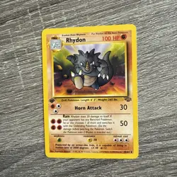 Pokemon TCG - Rhydon - Jungle 1st Edition Uncommon 45/64- Bear Mint- Vintage - Image 4
