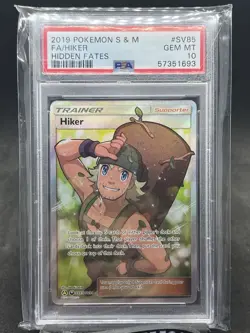 2019 Pokemon S&M Hidden Fates FA Hiker PSA 10 - Image 1