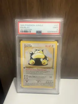 Pokemon 1999 Jungle Snorlax 1st Edition PSA 9 Rare Regular 27/64 English - Image 1