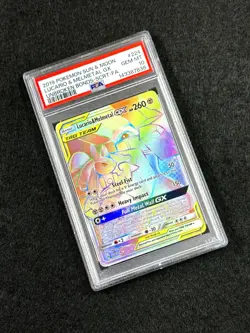2019 Pokemon SM Unbroken Bonds Lucario Melmetal Tag Team #224/214 PSA 10 - Image 2