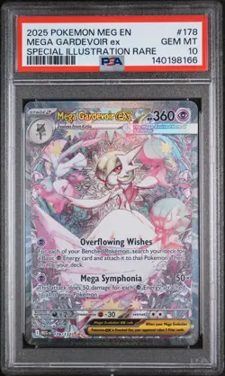2025 POKEMON MEG EN-MEGA EVOLUTION #178 MEGA GARDEVOIR EX PSA 10 - Image 1