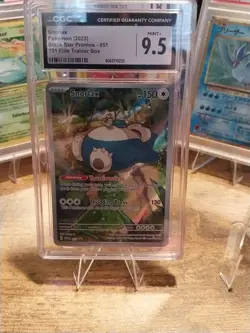 Pokemon Snorlax CGC 9.5 Holo Promo 051 Sv: Scarlet & Violet 2023 - Image 1