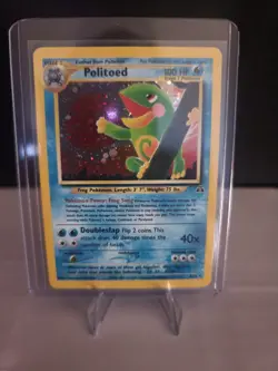 POKEMON NEO DISCOVERY #8/75 POLITOED HOLO RARE NM, LP condition, Swirl. - Image 1