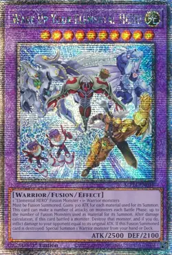 Yugioh! LP Wake Up Your Elemental HERO - MP24-EN018 - Quarter Century Secret Rar - Image 1