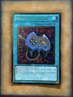 Yugioh Enemy Controller GLD3-EN043 Gold Rare Limited Edition LP - Image 1