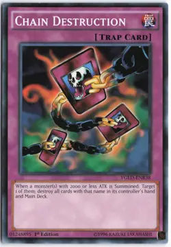 Yugioh - Chain Destruction YGLD-ENB38 1st Edition - King of Games: Yugi's Legend - Image 1