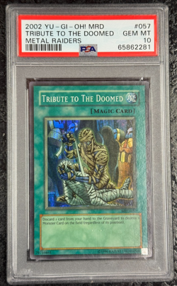 2002 YUGIOH! MRD TRIBUTE TO THE DOOMED METAL RAIDERS #057 💎 PSA 10 - Image 1