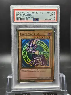 Dark Magician 2020 Yugioh 1st Edition MAGO-EN002 Maximum Gold PSA 9 Mint - Image 1