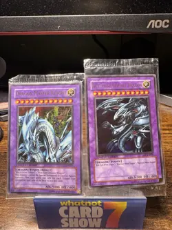 SEALED YUGIOH DRAGON MASTER KNIGHT + BLUE-EYES ULTIMATE DRAGON PROMO PACK 💎💎 - Image 1
