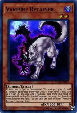 Yugioh! LP Vampire Retainer - DASA-EN002 - Super Rare - Unlimited Lightly Played - Image 1