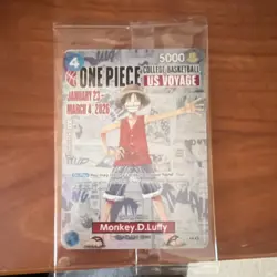 Bandai Namco One Piece CCG US Voyage Monkey.D.Luffy Character Card - Image 1