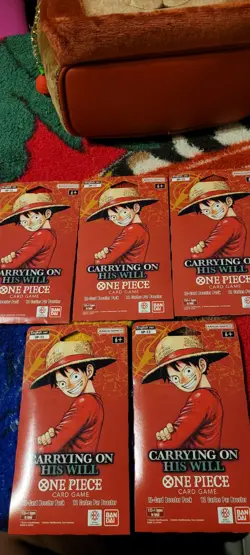 New Set Of 5 Carrying On His Will One Piece 12 Card Booster Packs - Image 1