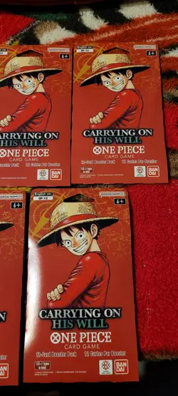 New Set Of 5 Carrying On His Will One Piece 12 Card Booster Packs - Image 2