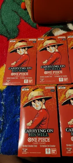 New Set Of 5 Carrying On His Will One Piece 12 Card Booster Packs - Image 3