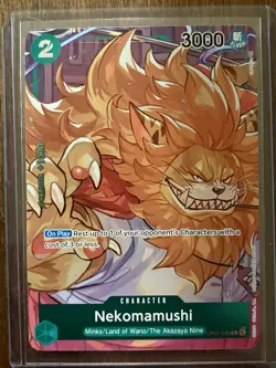 Nekomamushi (Box Topper) OP01-048 Romance Dawn English One Piece TCG Foil - Image 1