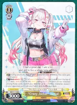 "Crazy Jackal" Jackal - Nikke NIK/S117-E007 R - Weiss Schwarz TCG Card - Image 1