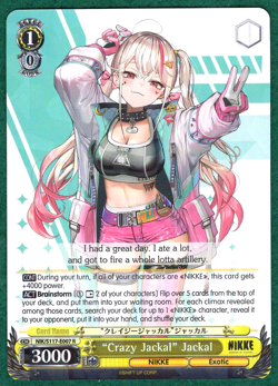 "Crazy Jackal" Jackal - Nikke NIK/S117-E007 R - Weiss Schwarz TCG Card - Image 2