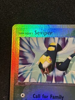 Pokemon TCG Card Team Aqua's Seviper RARE Reverse Holo 17/95 NM - Image 2