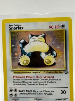 Pokemon Snorlax 90 HP Holo Rare Card Jungle 11/64 English Unlimited - Image 4
