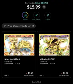 Pokemon TCG Lot - XY Break Cards (5) NM Pack Pulled into sleeves personally - Image 3