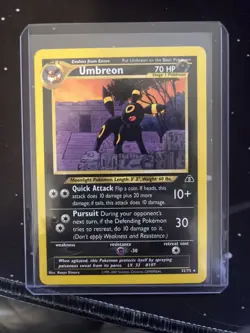 Pokemon TCG Umbreon Card Neo Discovery 32/75 Unlimited Edition, Regular Rare - Image 1