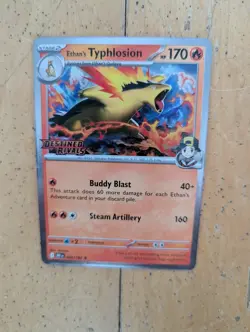 Pokemon Card Ethans Typhlosion 034/182 Scarlet Violet Destined Rivals Stamped - Image 1