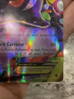 Pokemon TCG 2014 Gengar EX Holo Rare Card 34/119 Phantom Forces - Image 2