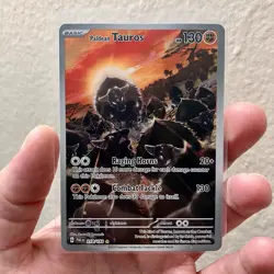 Pokemon TCG Paldean Tauros Holo Card Scarlet & Violet Paldea Evolved 218/193 NM - Image 1