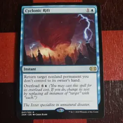 Mtg Cyclonic Rift LP/NM Double Masters Commander Rare Magic Card - Image 1