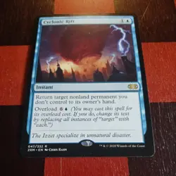 Mtg Cyclonic Rift LP/NM Double Masters Commander Rare Magic Card - Image 2