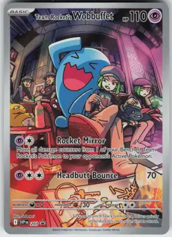 UR - 02 Holo Team Rocket's Wobbuffet 203 Promo SV: Scarlet & Violet Promo Cards - Image 1