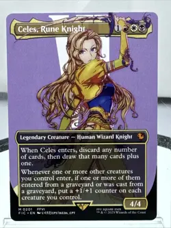Celes, Rune Knight (Borderless) Commander MTG Final Fantasy Regular - Image 1