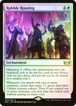 Magic The Gathering MTG RABBLE ROUSING FOIL Streets of New Capenna NM Near Mint - Image 1