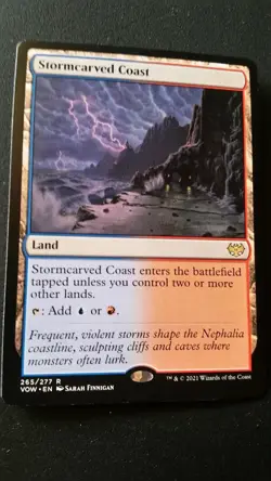 MTG INNISTRAD CRIMSON VOW STORMCARVED COAST RARE - Image 1