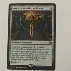 Magic The Gathering Sword of Wealth and Power Artifact BIG M0026 Dominik Mayer - Image 1