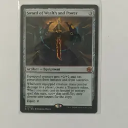 Magic The Gathering Sword of Wealth and Power Artifact BIG M0026 Dominik Mayer - Image 2