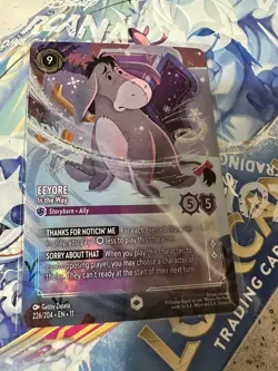 Lorcana Winterspell Eeyore In the Way Enchanted Near mint Pack Fresh - Image 1