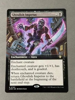 Ghoulish Impetus (Extended Art) Commander Masters Regular MTG NM - Image 1