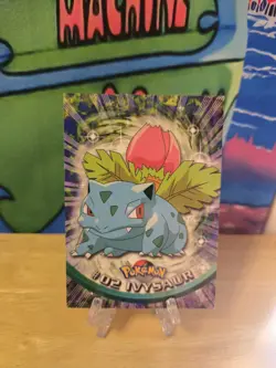Ivysaur #02 -Pokemon TCG - Pokemon 1999 Topps TV Animation Edition NM Blue Label - Image 1