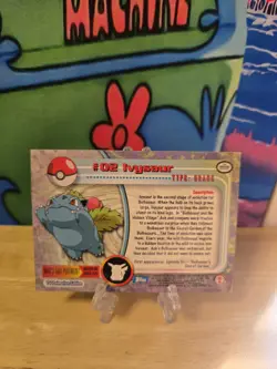 Ivysaur #02 -Pokemon TCG - Pokemon 1999 Topps TV Animation Edition NM Blue Label - Image 2