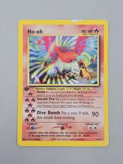 Pokemon Tcg Ho-oh Neo Revolution 1st Edition Holo In Very Good Condition. - Image 3