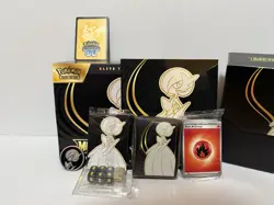 Pokemon Mega Evolution Empty ETB Box - Guide, Dice, Coin, and Sleeves included - Image 1