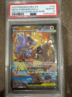 2025 Pokemon Mega Evolution #182 Mega Kangaskhan Ex SIR PSA 10 - Image 1