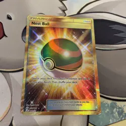 Pokemon Nest Ball Sun & Moon Base 158/149 Holo Secret Rare Gold Full Art 2017 MP - Image 3