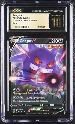 GENGAR V Fusion Strike Holo Rare #156 CGC Pristine 10 Pokemon [Nostalgium] - Image 1
